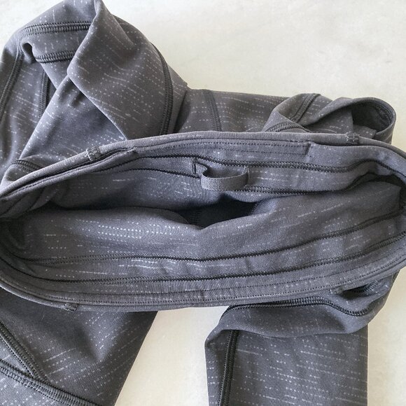 NWOT! New Lululemon Time To Sweat leggings / tights crop 23" (code emboss black) - Picture 14 of 14
